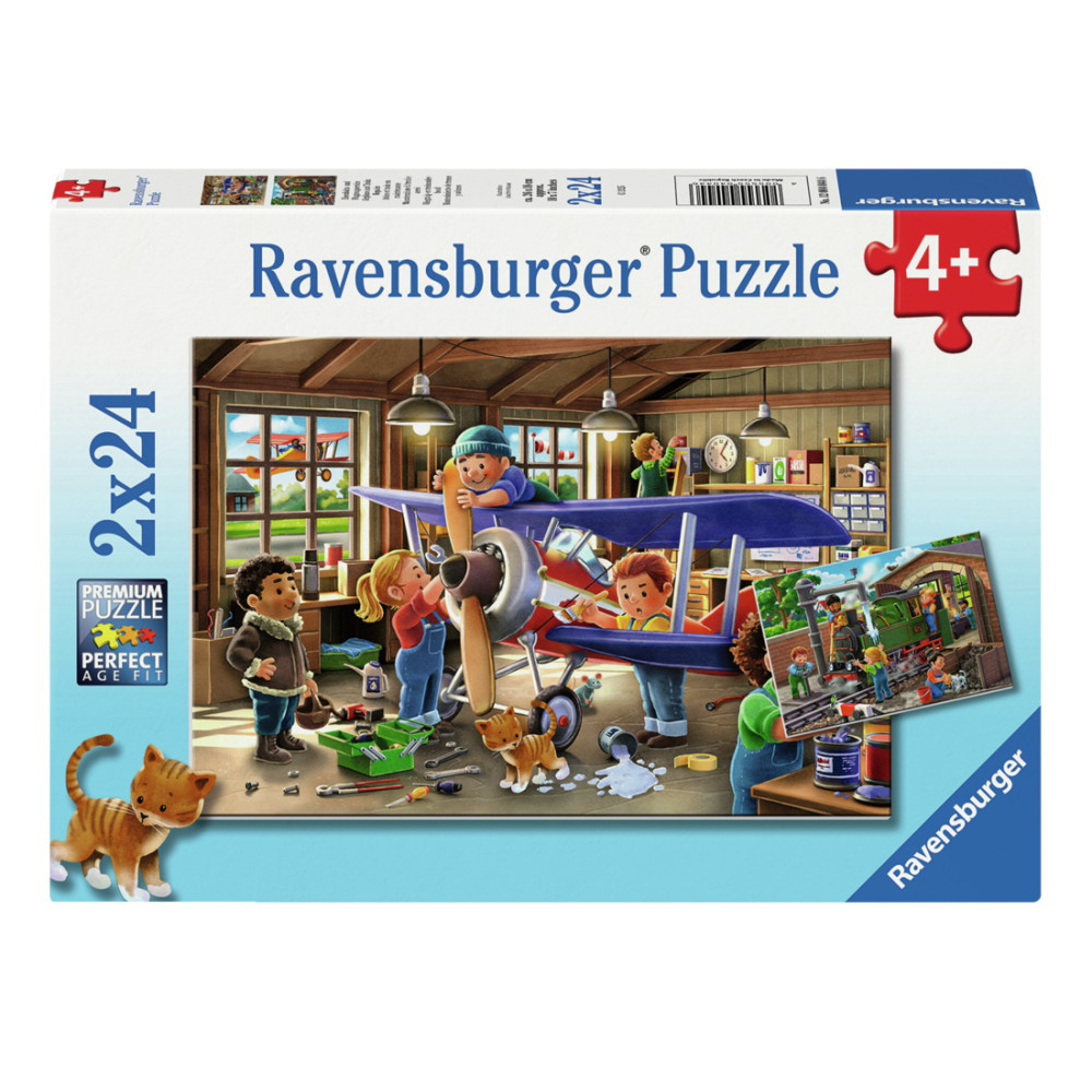 Ravensburger: Airplane & Train Repairs 2x24 Palaa