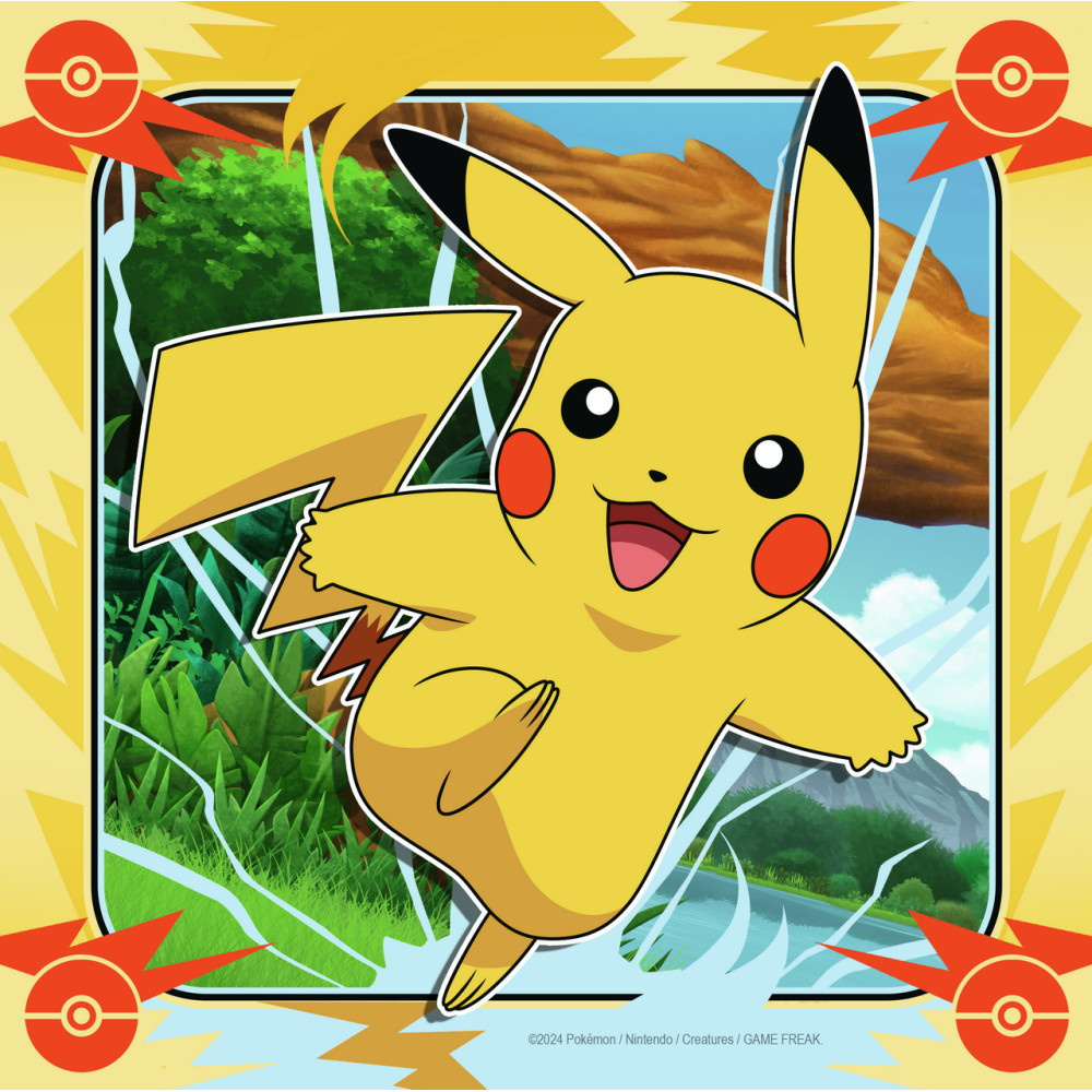 Ravensburger: Pikachu, Charizard and Eevee! 3x49 Palaa