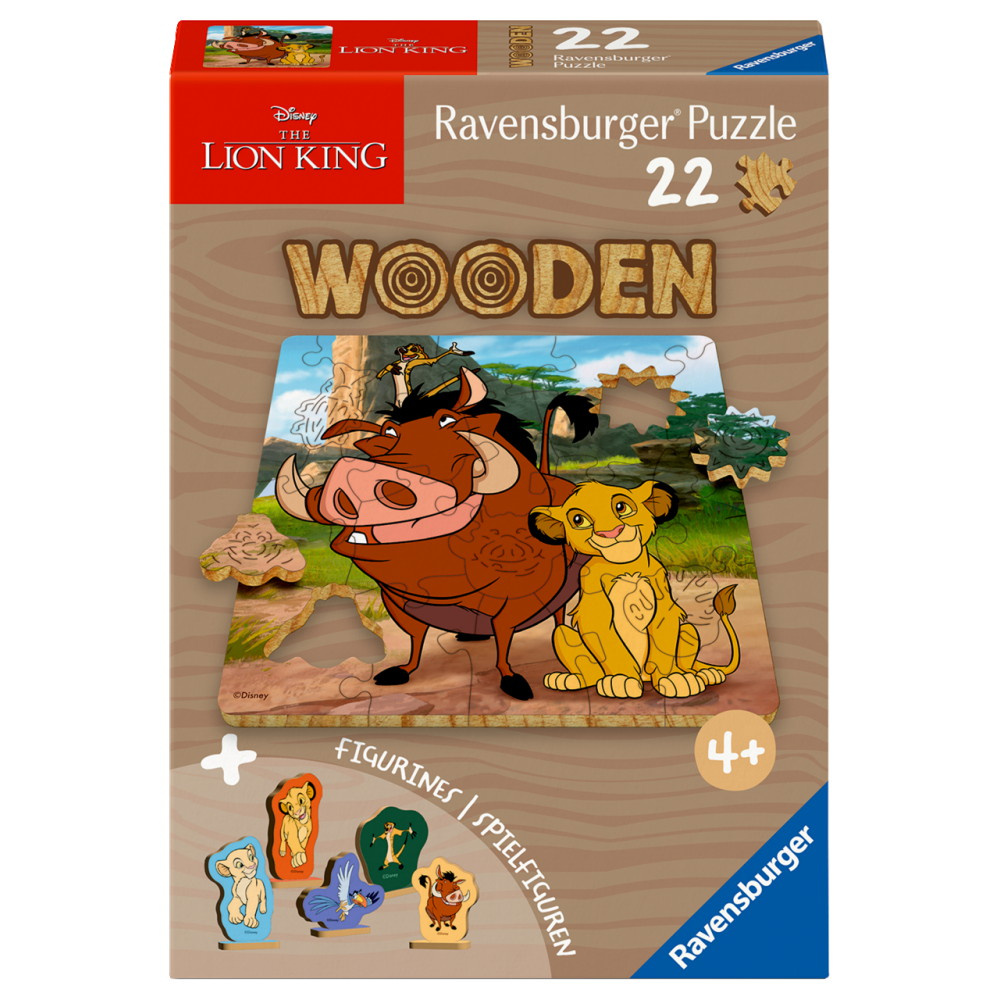 Ravensburger Wooden - Leijonakuningas 22 Palaa