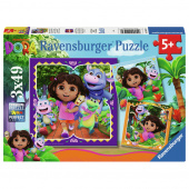 Ravensburger: Dora the Explorer 3x49 Palaa Ravensburger: Dora the Explorer 3x49 Palaa