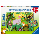 Ravensburger: Animal Friends in Nature 2x12 Palaa Ravensburger: Animal Friends in Nature 2x12 Palaa