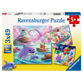 Ravensburger: Candy Coastline 3x49 Palaa Ravensburger: Candy Coastline 3x49 Palaa
