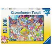 Ravensburger: A Day in Chaosville 100 XXL Palaa Ravensburger: A Day in Chaosville 100 XXL Palaa