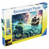 Ravensburger: Octopus Treasure 100 XXL Palaa Ravensburger: Octopus Treasure 100 XXL Palaa