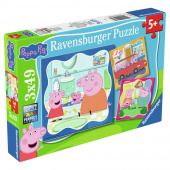 Ravensburger: Peppa Pig Family Firsts! 3x49 Palaa Ravensburger: Peppa Pig Family Firsts! 3x49 Palaa