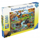 Ravensburger: Wildlife Gathering XXL 150 Palaa Ravensburger: Wildlife Gathering XXL 150 Palaa