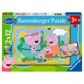 Ravensburger: Peppa Pig Happy Families 2x12 Palaa Ravensburger: Peppa Pig Happy Families 2x12 Palaa