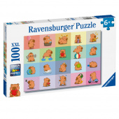 Ravensburger: Cute Capybaras 100 XXL Palaa Ravensburger: Cute Capybaras 100 XXL Palaa