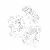 Värityskirja Yksisarvinen Värityskirja Yksisarvinen