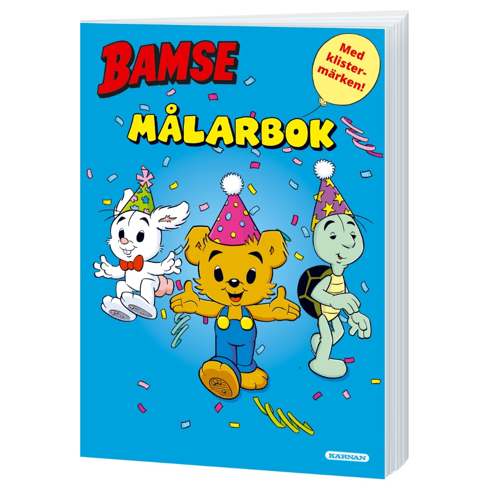 Bamse Värityskirja Juhlajulkaisu tarroilla