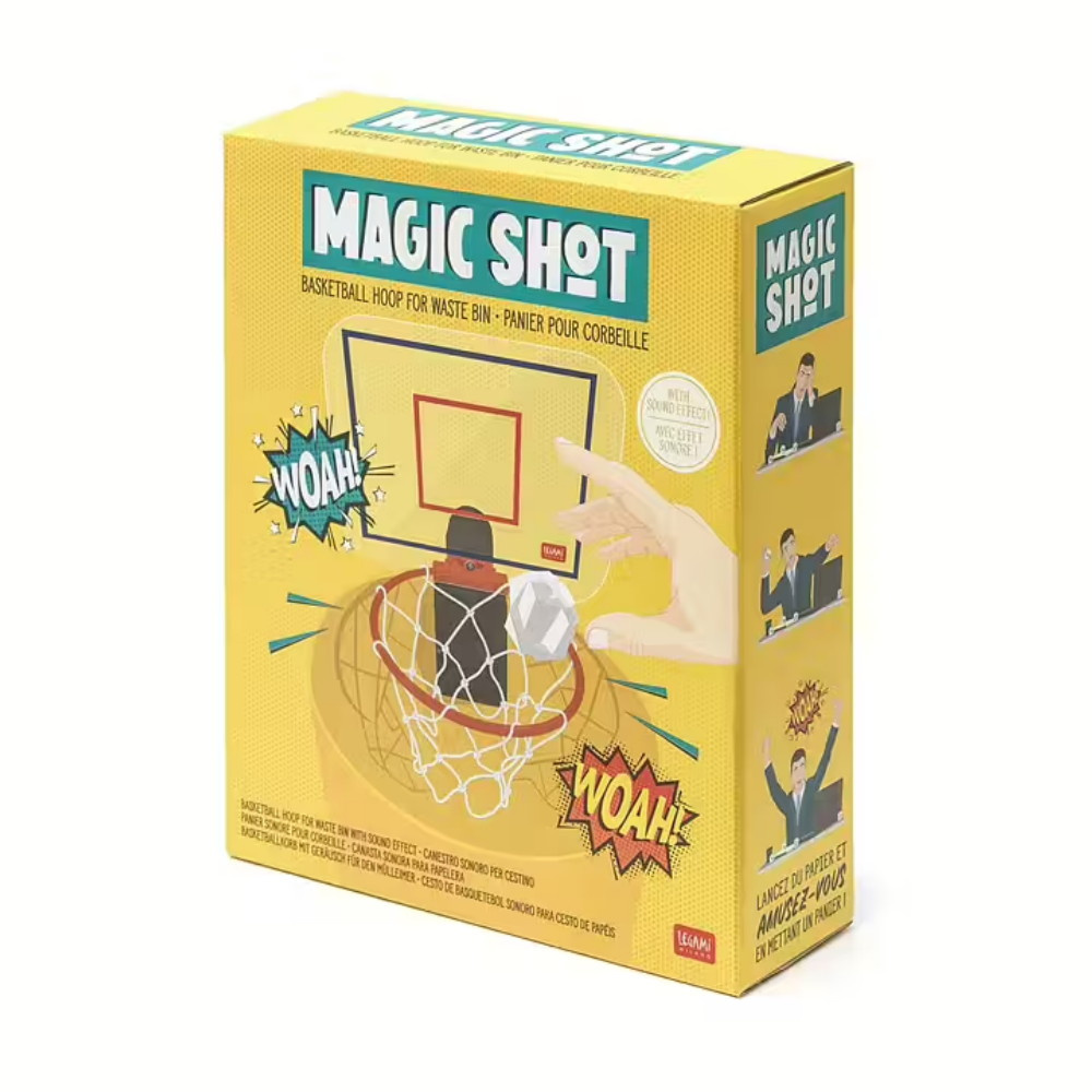 Magic shot, basketball hoop for the trash can