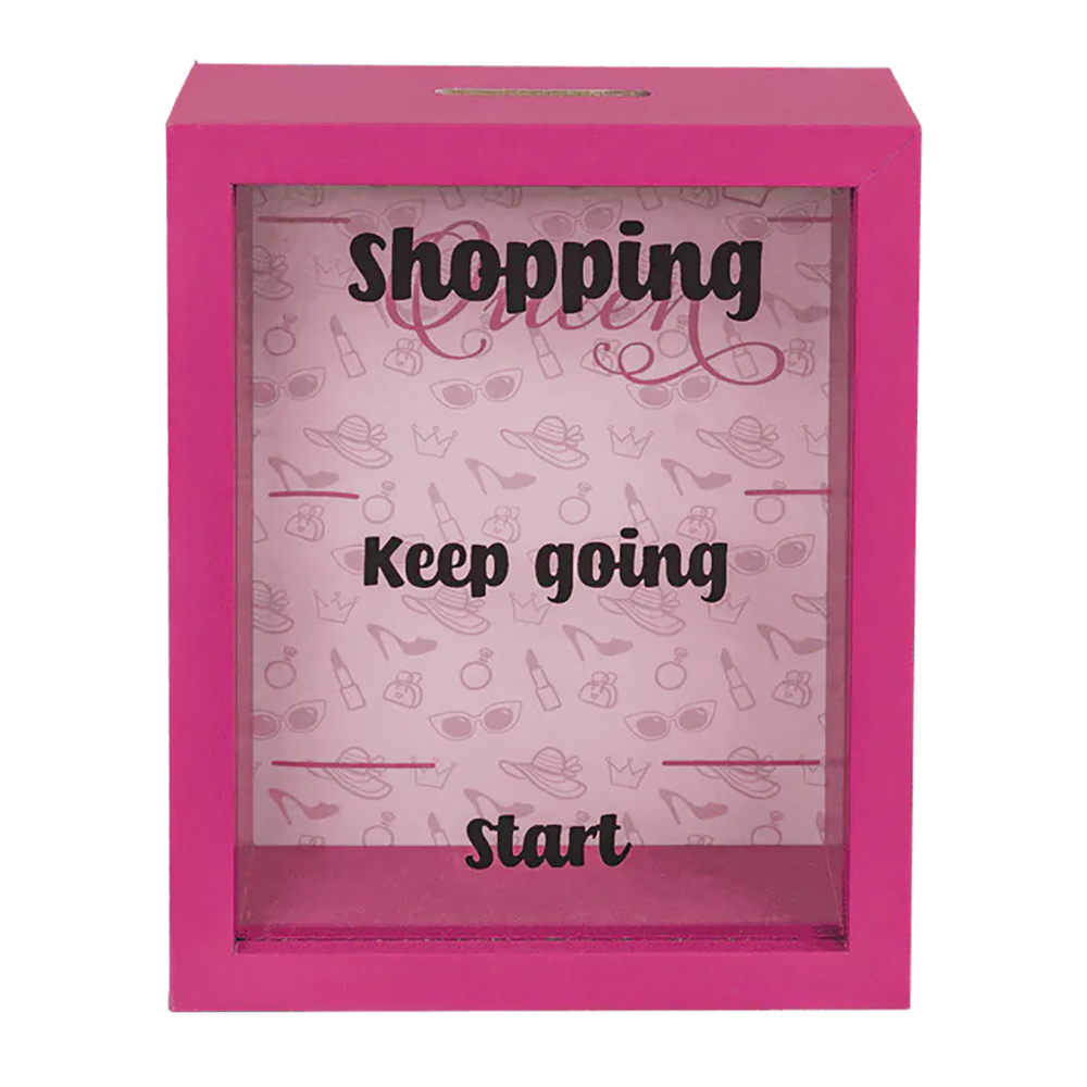 Shopping Queen Wooden Saving Box