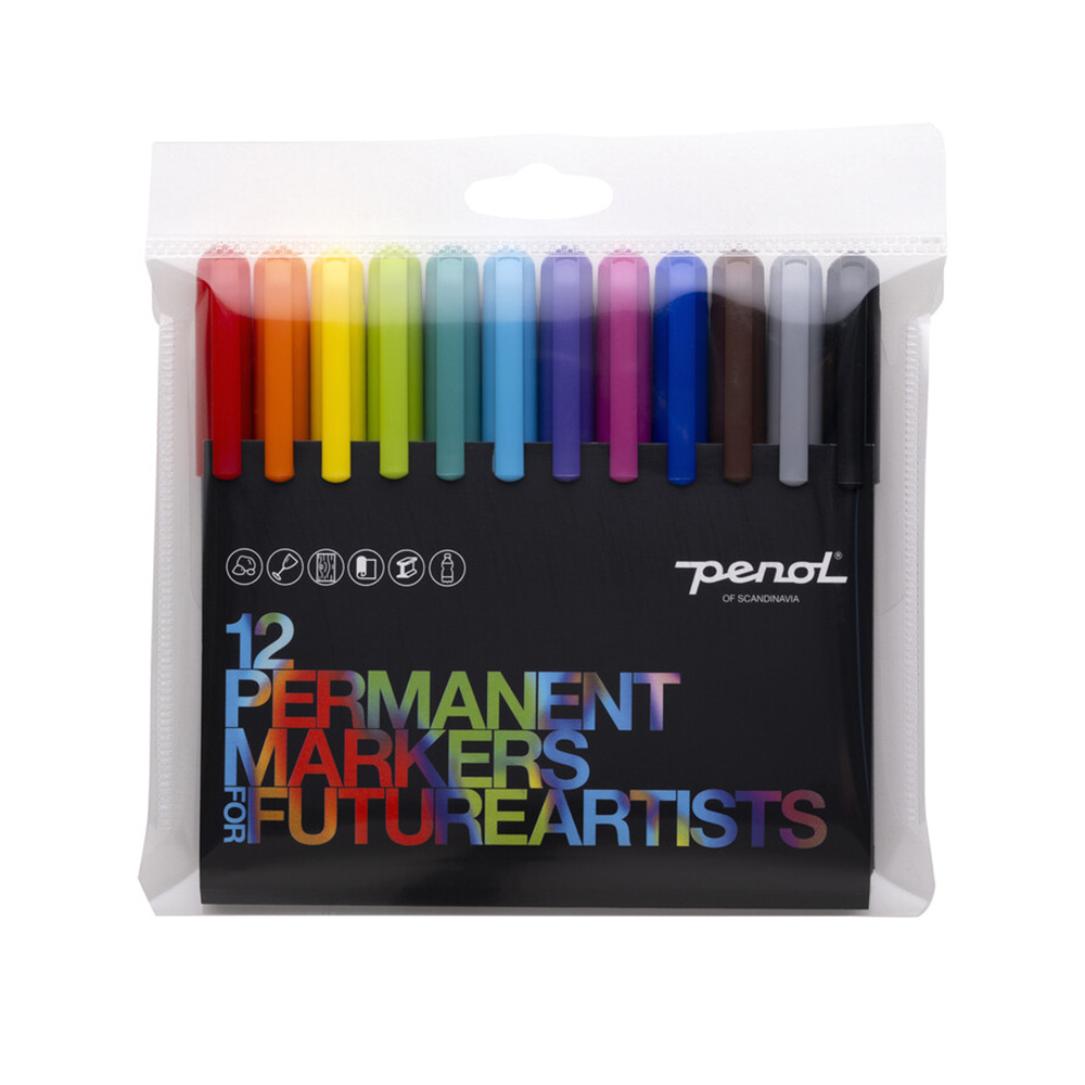 Penol For Future Artists: 12 Permanent Markers