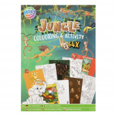 Värityskirja ja palapelikirja Viidakko Värityskirja ja palapelikirja Viidakko