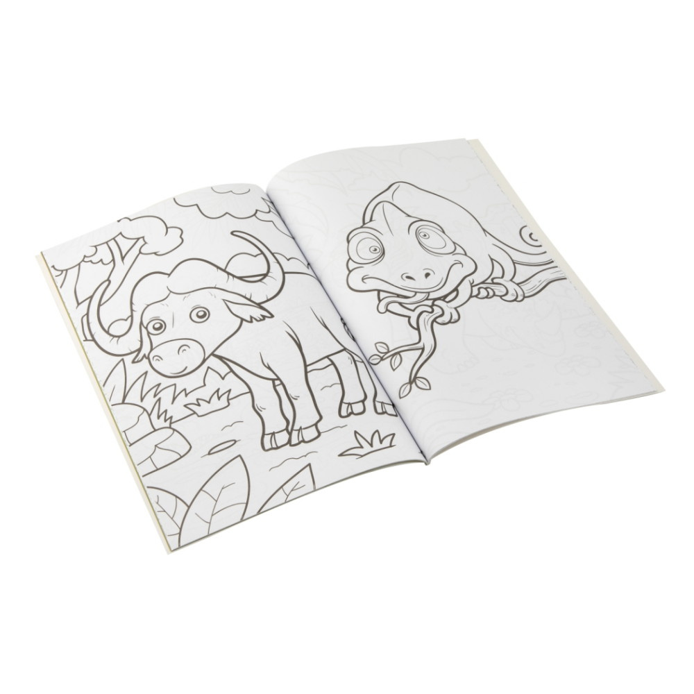 Värityskirja ja palapelikirja Viidakko