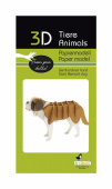 3D paper puzzle, St. Bernard dog 3D paper puzzle, St. Bernard dog