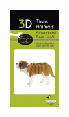 3D paper puzzle, St. Bernard dog