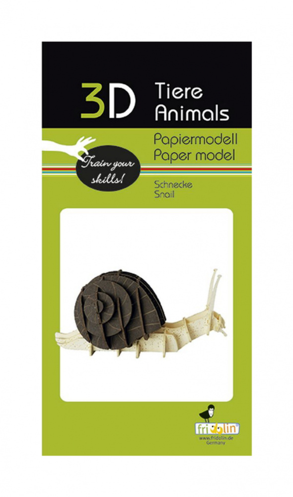 3D paper puzzle, Snail