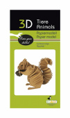 3D paper puzzle, Squirrel 3D paper puzzle, Squirrel