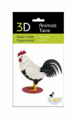 3D paper puzzle, Rooster 3D paper puzzle, Rooster