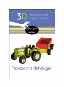 3D paper puzzle, Tractor with trailer