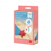 Anchoring sticks for bath towel - Starfish Anchoring sticks for bath towel - Starfish