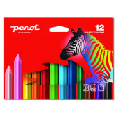 Penol Plastic Crayons 12 Pcs