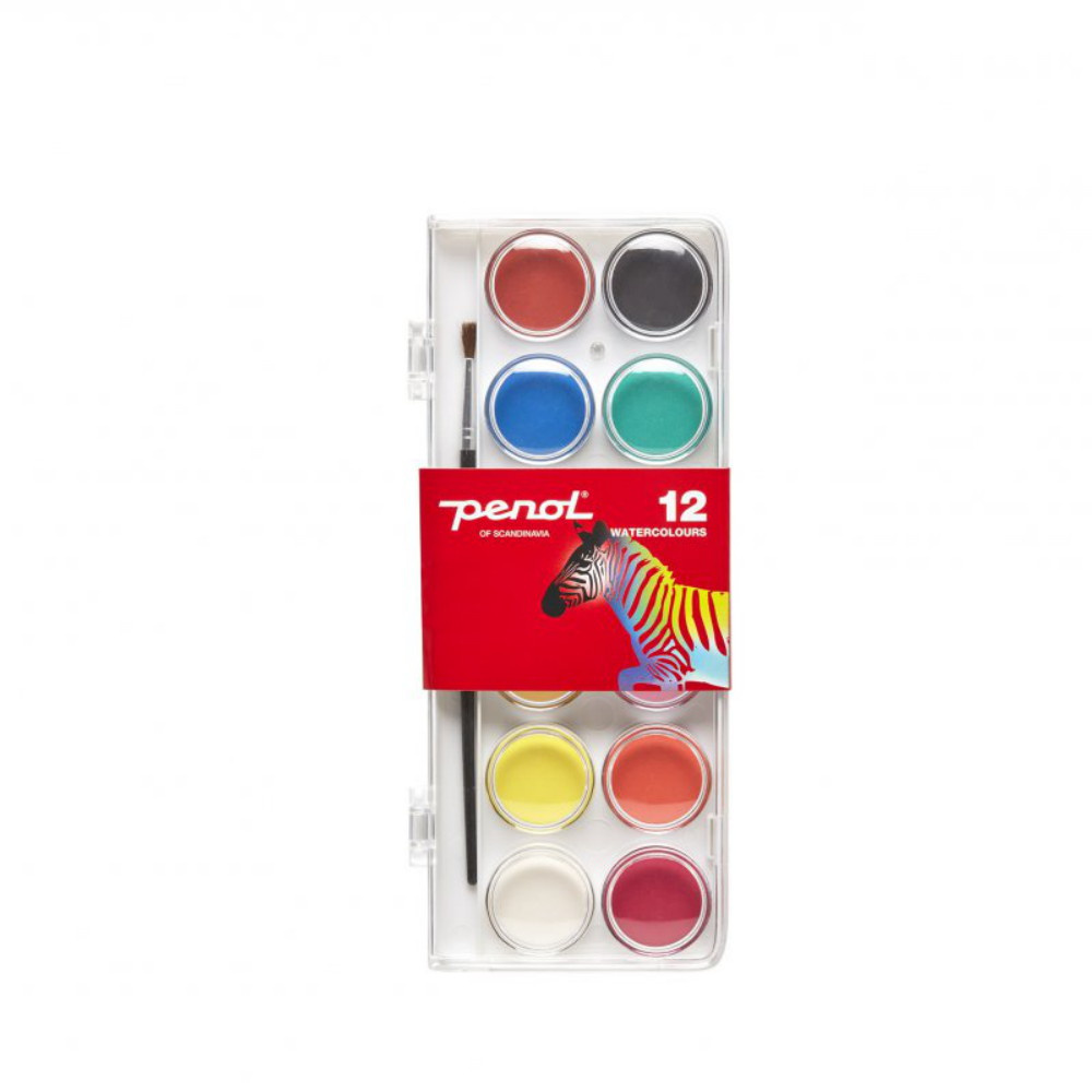 Penol Standard Watercolor Paint 12 Colors