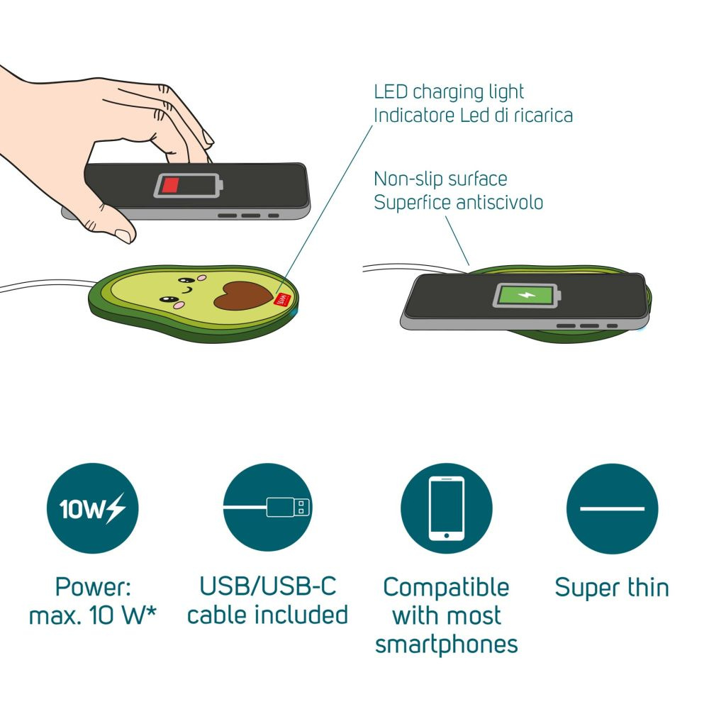 Superfast, Wireless Charger - Avocado