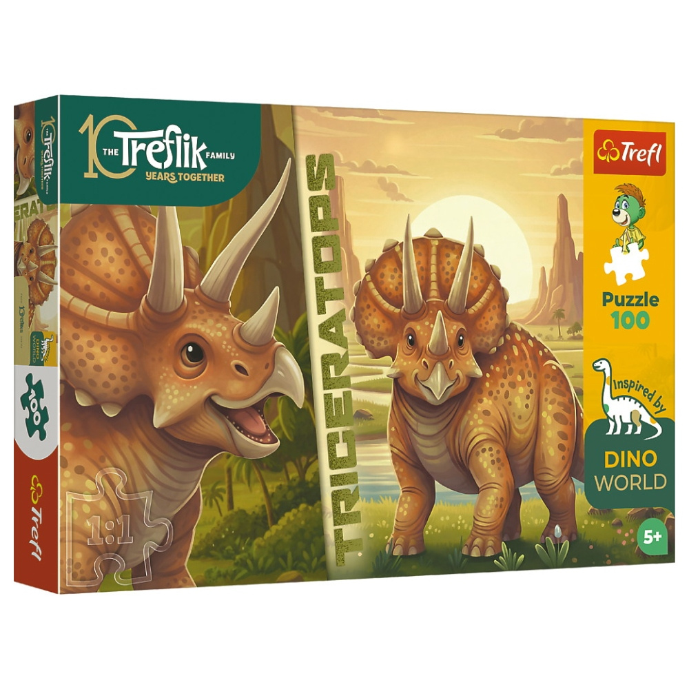 Trefl Palapeli: Dino World Triceratops 100 Palaa