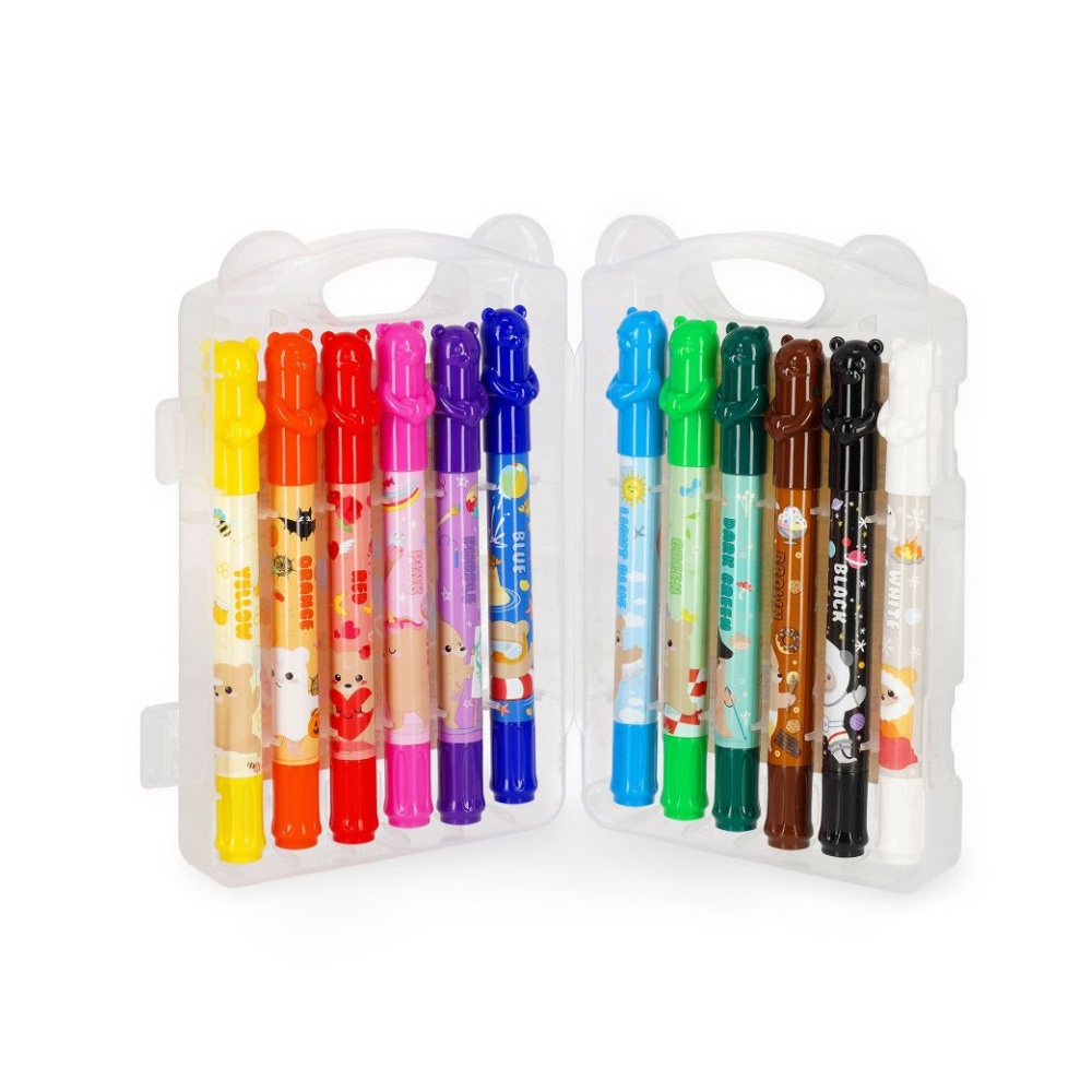 Twistable Crayons Vahaliidut Teddy Friends 12 kpl 