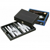Backgammon Tinos Grey Small Backgammon Tinos Grey Small