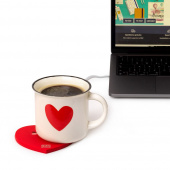 Warm It Up Mug Warmer USB Heart Warm It Up Mug Warmer USB Heart