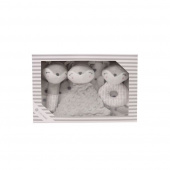 Fleece Blanket and Stuffed Animal Gift Set Gray Fox Fleece Blanket and Stuffed Animal Gift Set Gray Fox