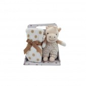 Beige Fleece blanket & Stuffed animal Hippo Beige Fleece blanket & Stuffed animal Hippo