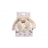 Fleece blanket & soft bunny, Beige Fleece blanket & soft bunny, Beige