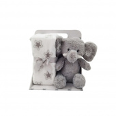 Fleece blanket & Gray Elephant Fleece blanket & Gray Elephant