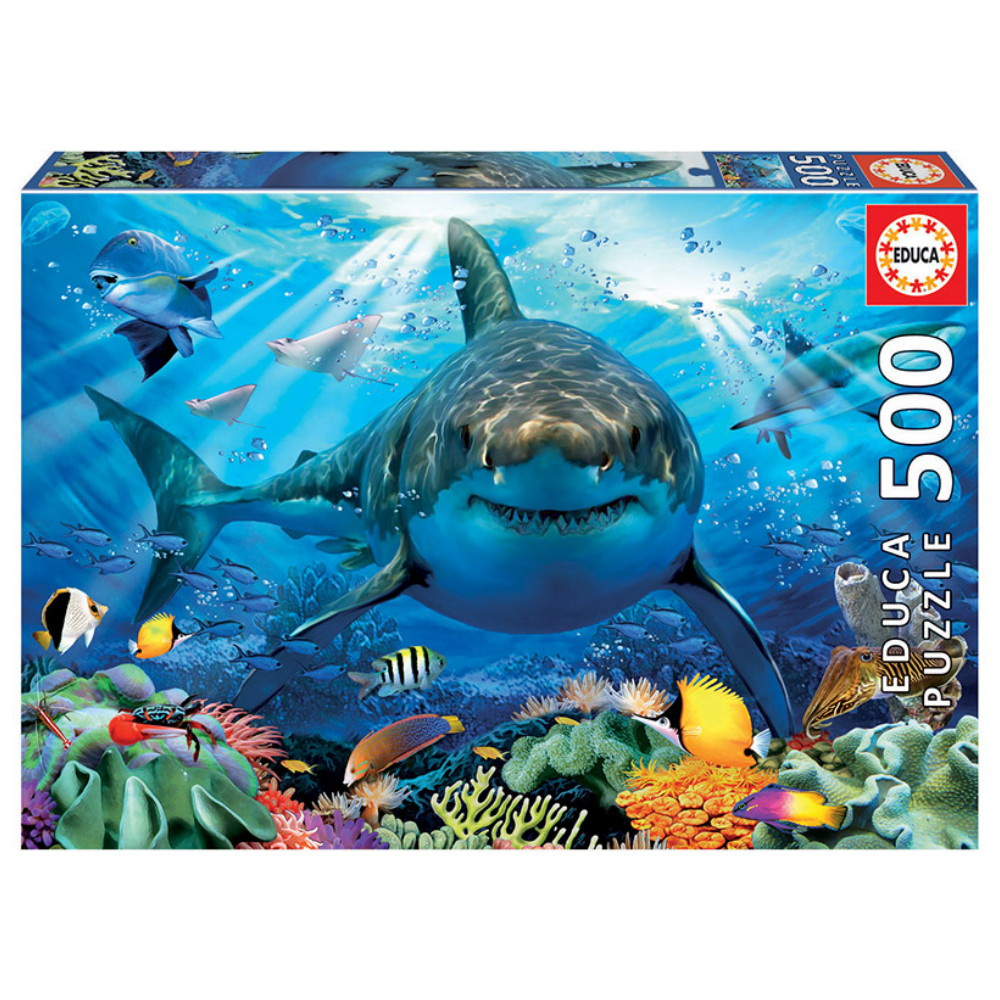 Educa: Great White Shark 500 Palaa