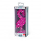 Mini Lamp, Flamingo with glitter