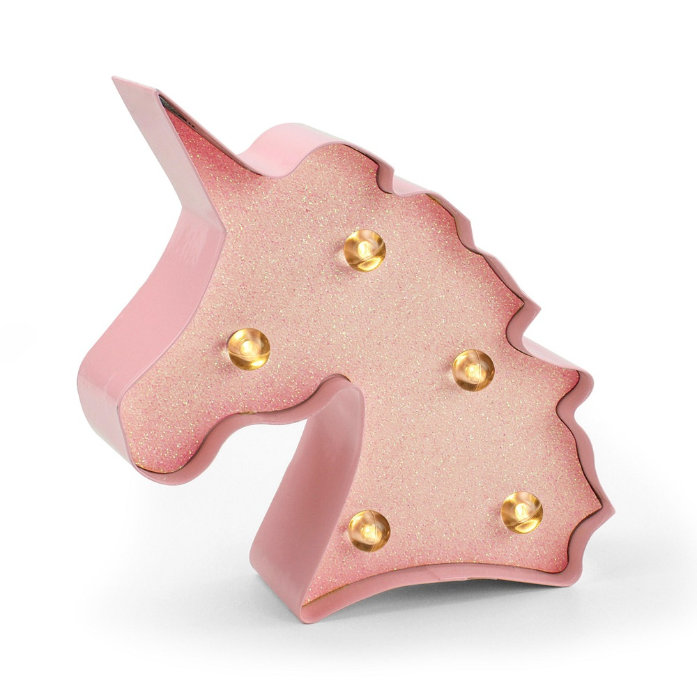 Mini Lamp, Unicorn with glitter
