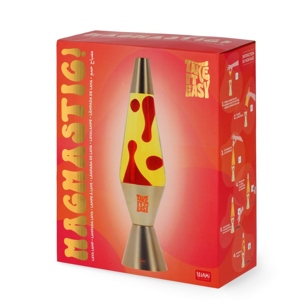 Magmastic Lava Lamp - Gold