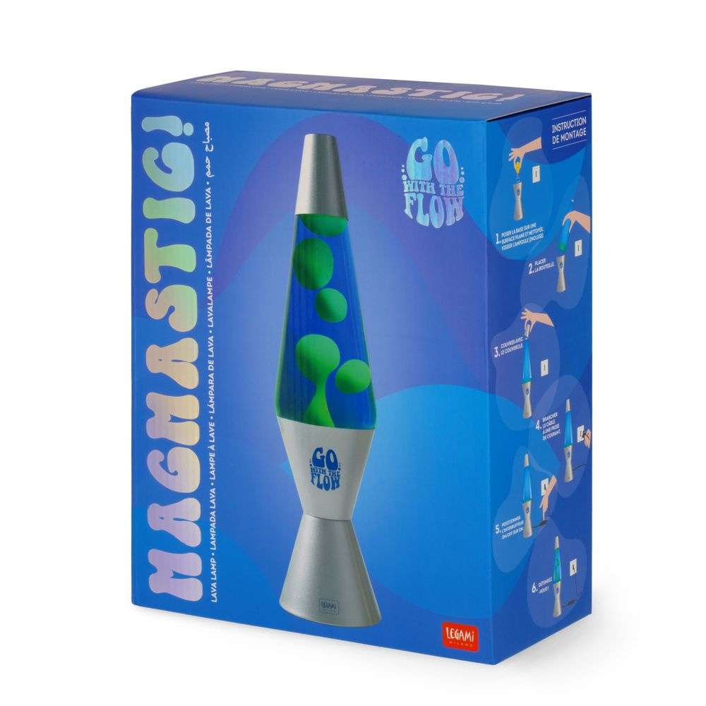 Magmastic Lava Lamp - Silver