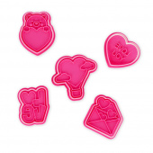Cookie cutters with stamps, Love Cookie cutters with stamps, Love