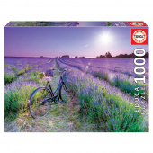 Educa: Bike in a Lavender Field 1000 palaa