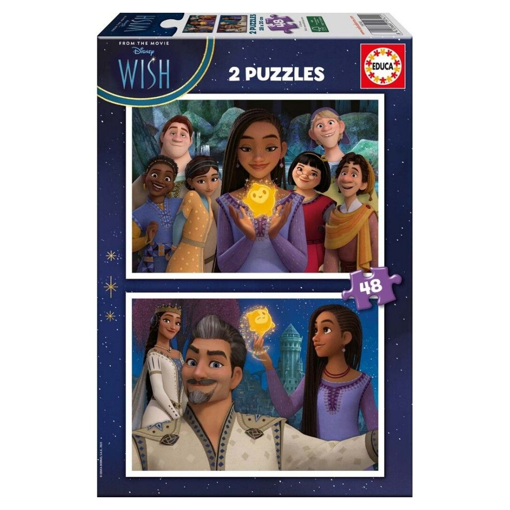 Educa: Disney Wish 2 x 48 Palaa
