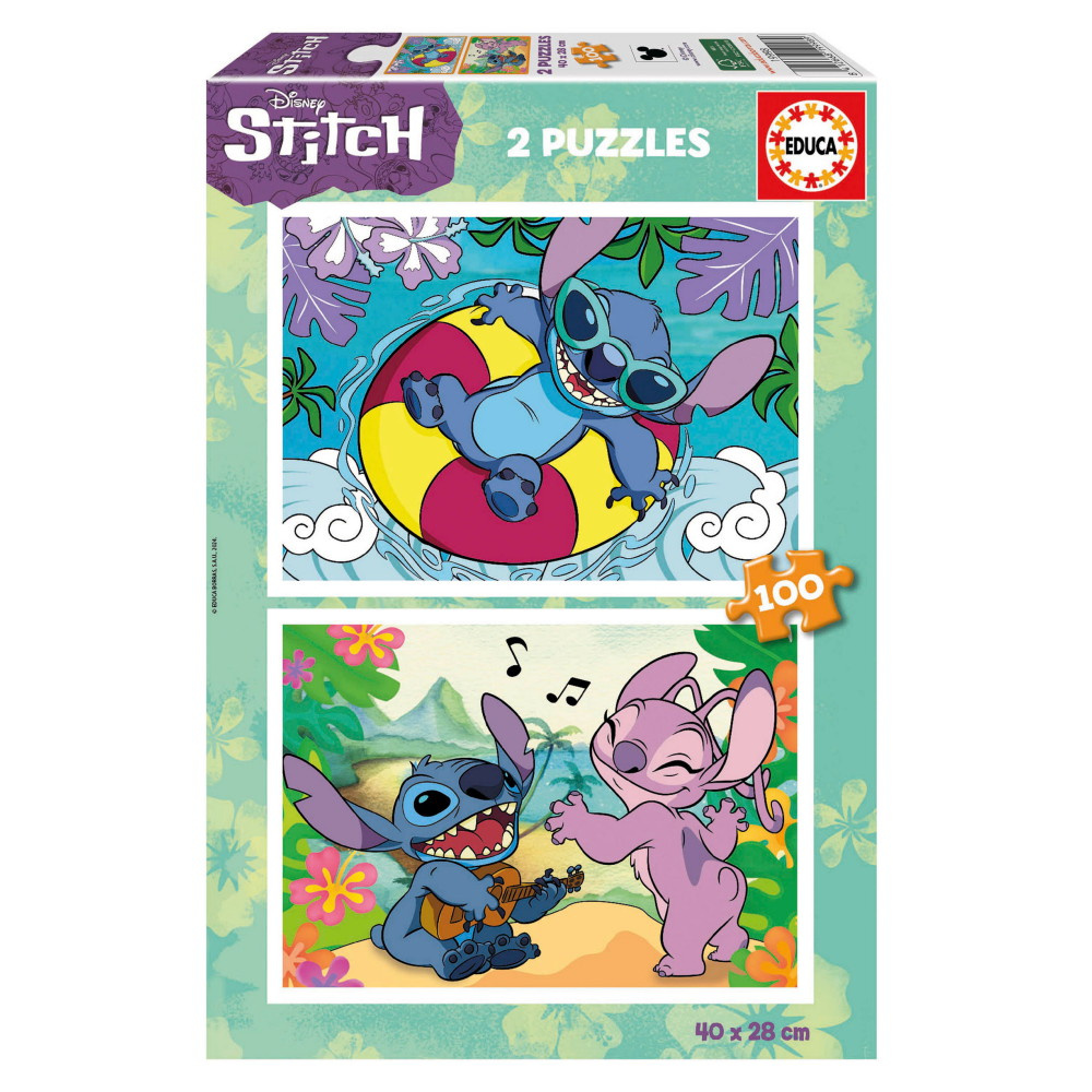 Educa: Disney Stitch 2 x 100 Palaa