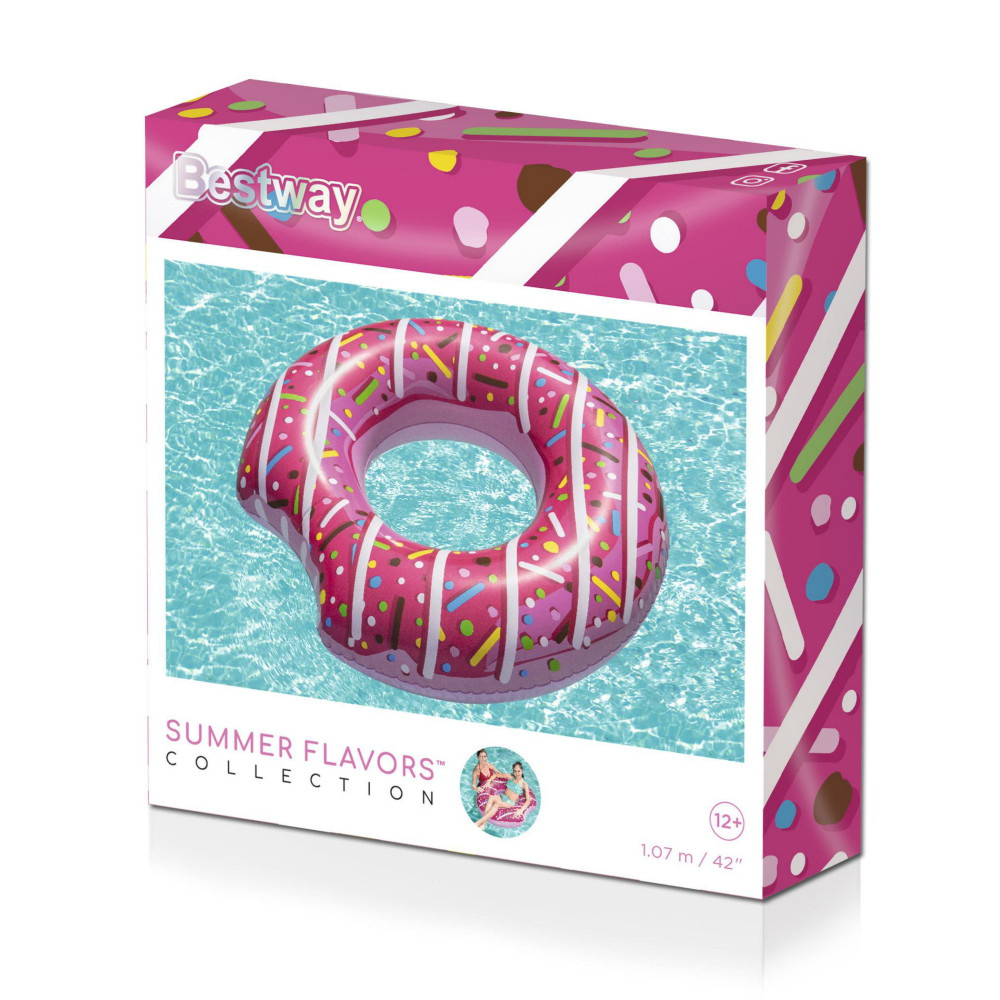 Donut Bath Ring Strawberry 107 Cm