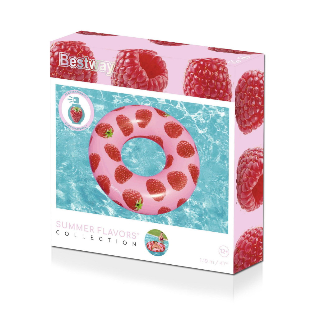 Raspberry Bath Ring 119 cm
