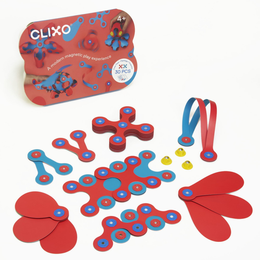 Clixo Crew Pack 30 osaa pinkki/sininen