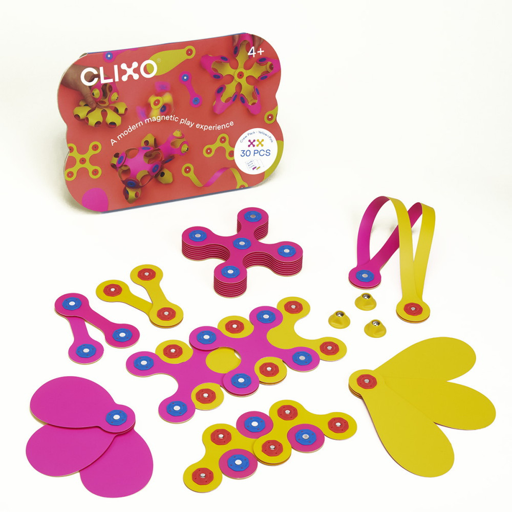 Clixo Crew Pack 30 osaa pinkki/keltainen